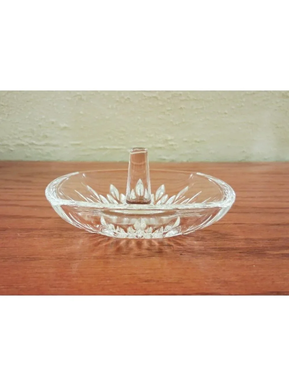 Ring Dish Holder By Vera Wang for Wedgwood Duchesse Square Crystal Vintage